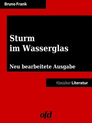 cover image of Sturm im Wasserglas